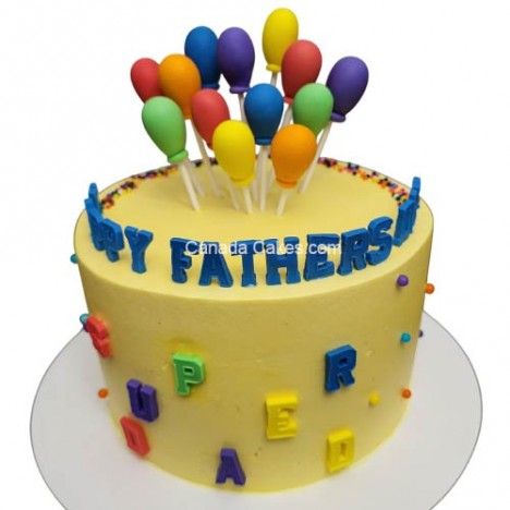 Balloon Toping  Cake