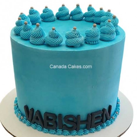 Wellness Blue Cream Cake
